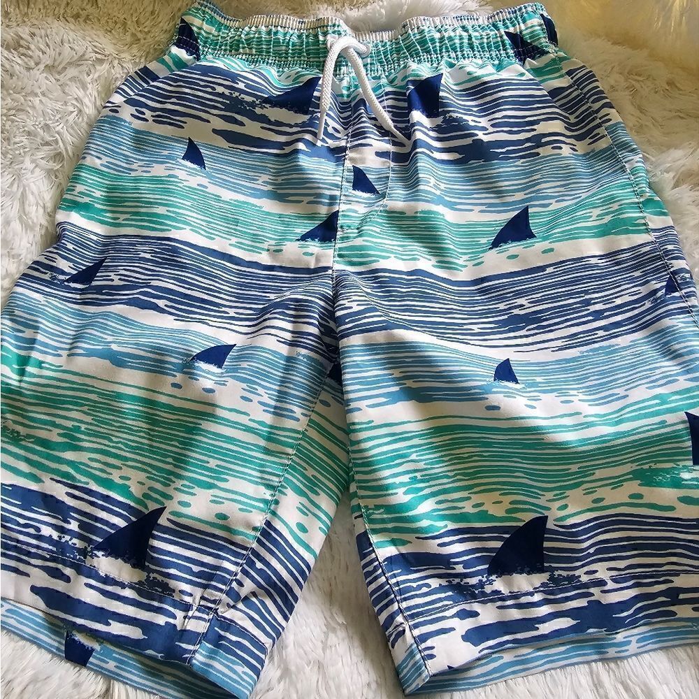 Children's Place Sport Shark Swim Trunks